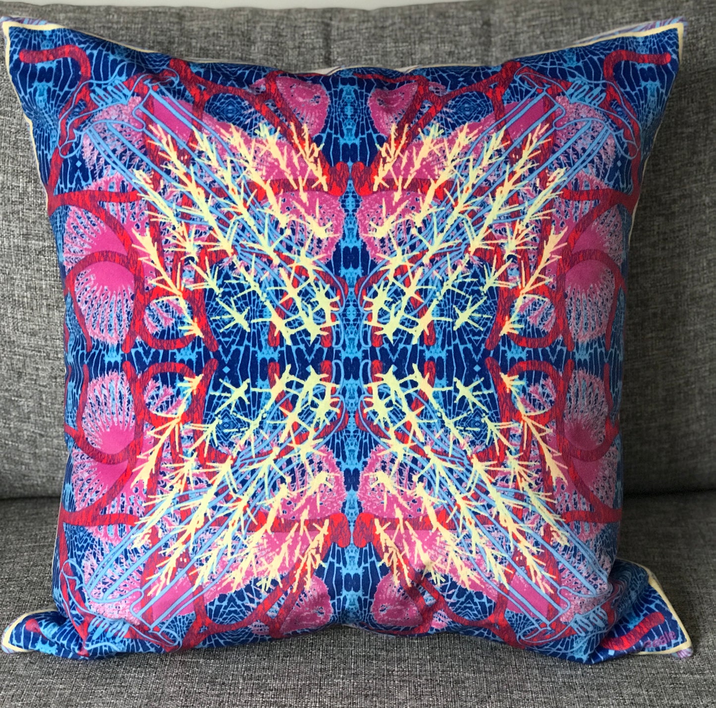 'Rainy Paving' Velvet Cushion 50cm x 50cm