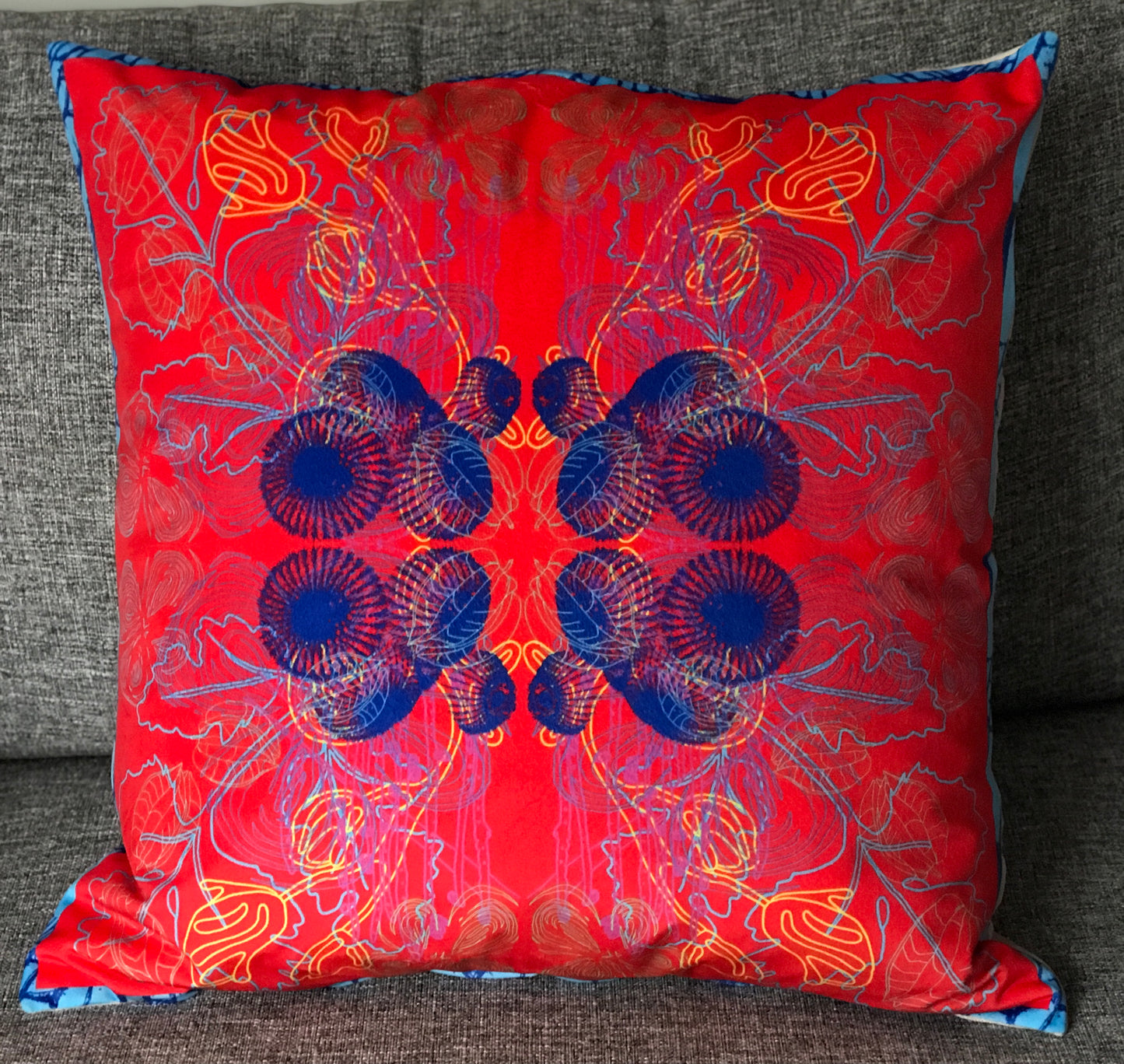 Royal Floral' Velvet Cushion 50cm x 50cm
