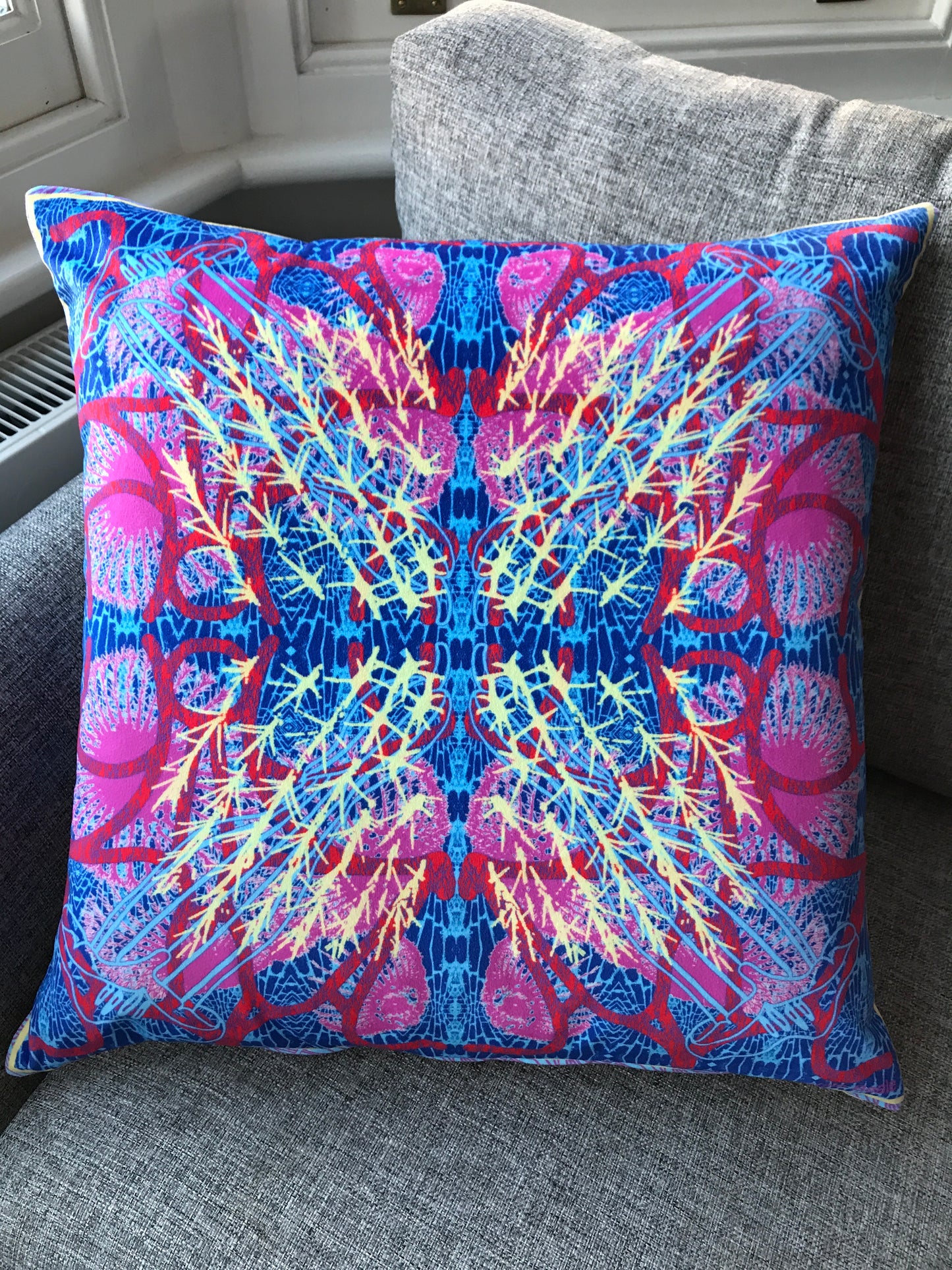 'Rainy Paving' Velvet Cushion 50cm x 50cm
