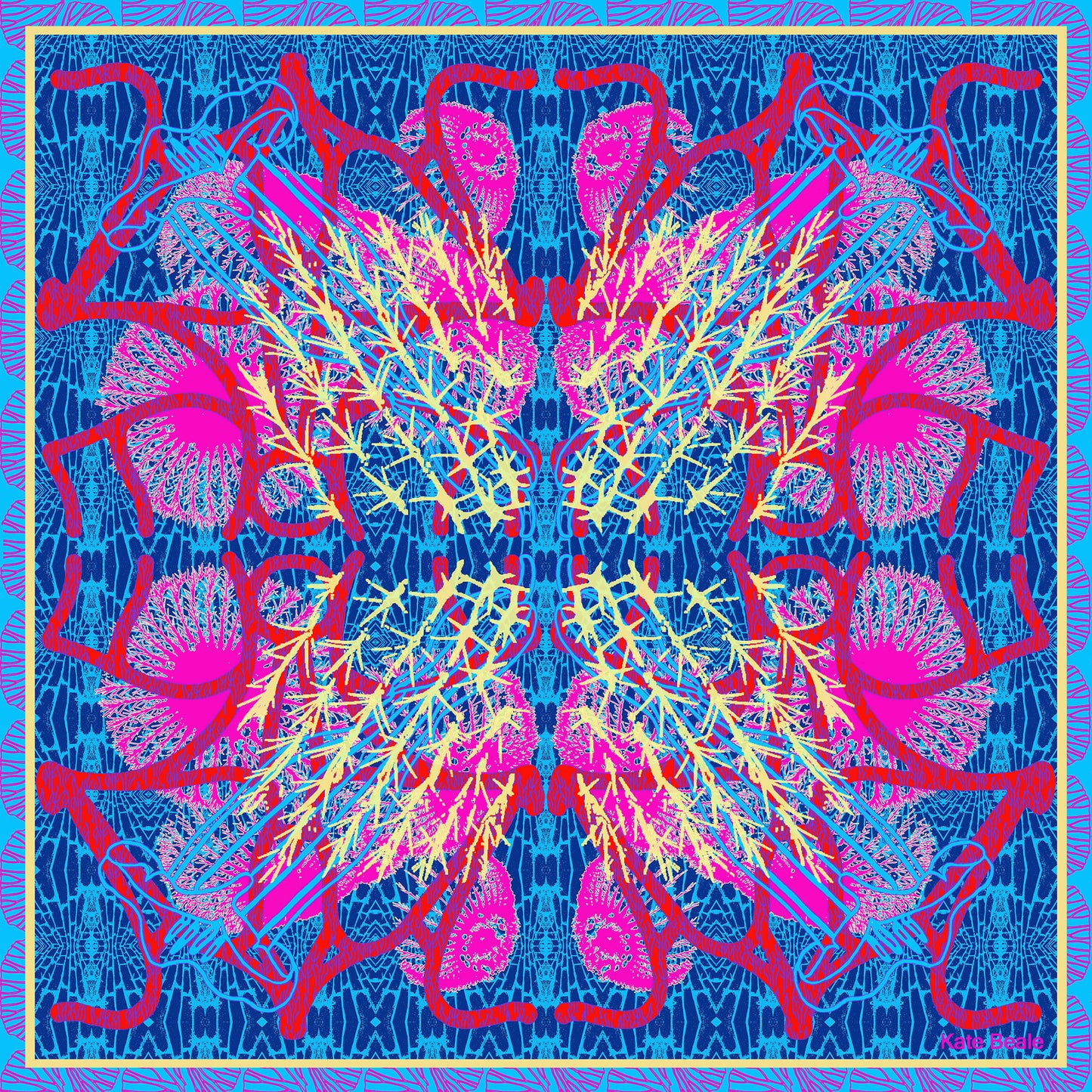 'Rainy Paving' Silk Twill Scarf