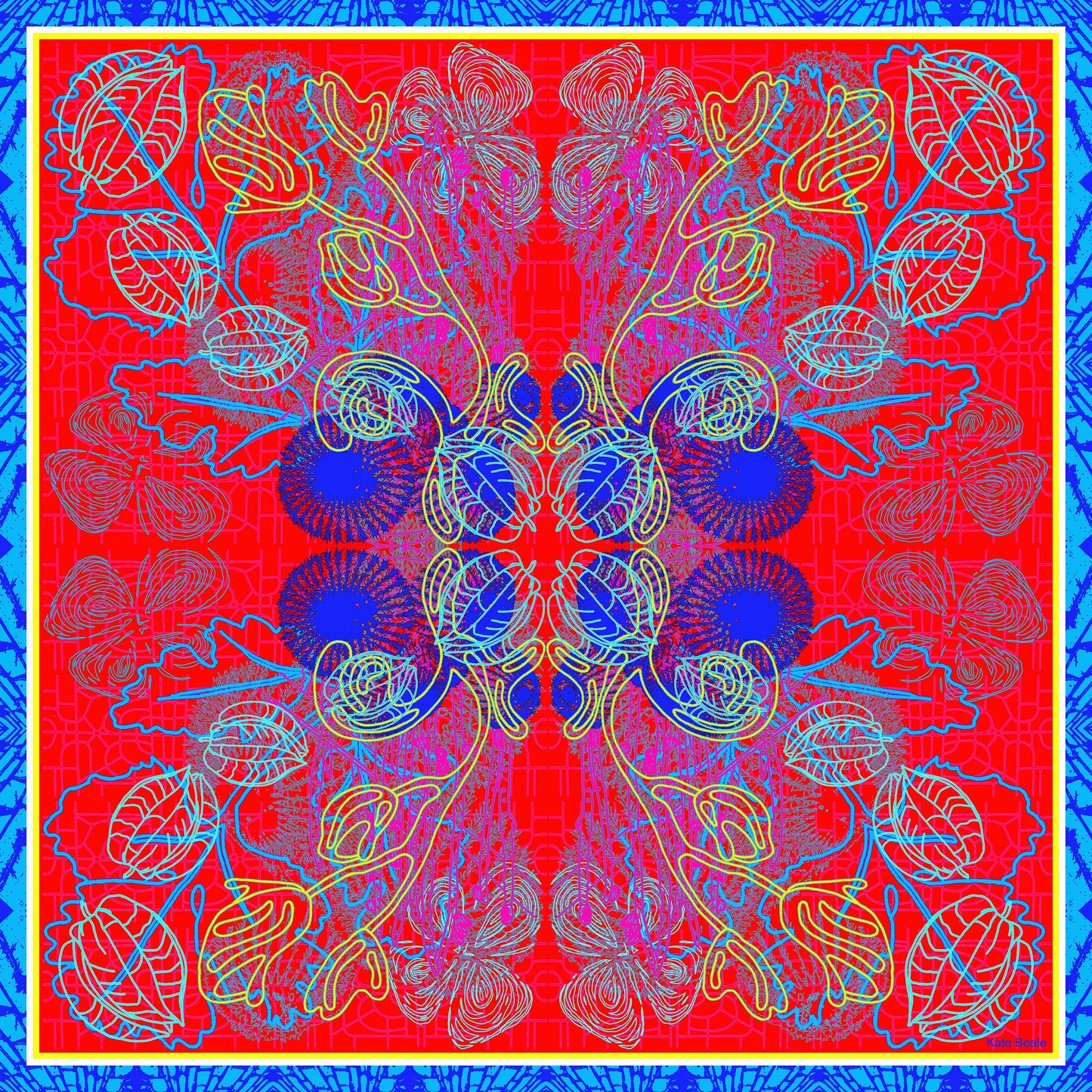 Royal Floral' Velvet Cushion 50cm x 50cm