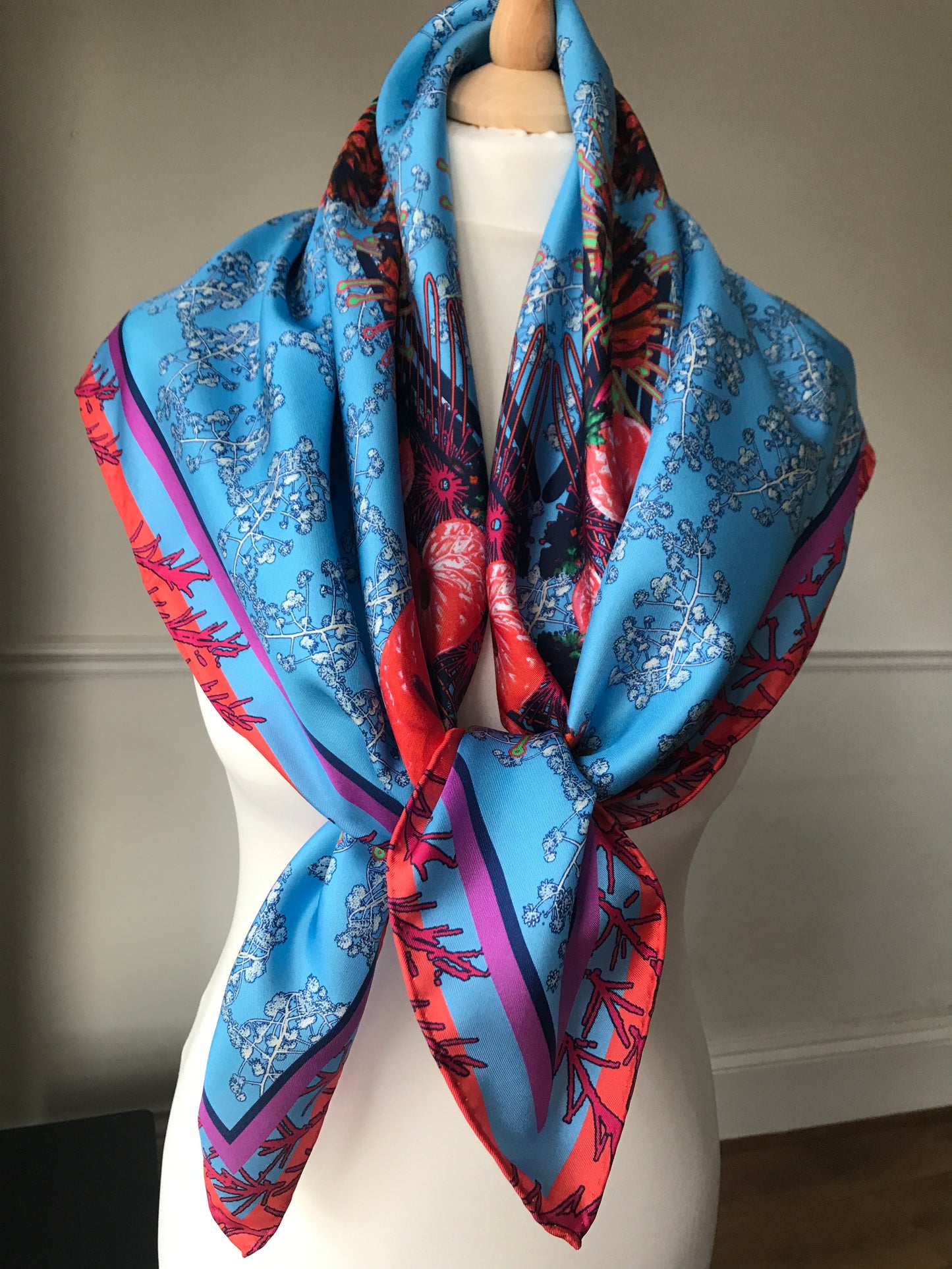 'Juicy Fruit' Silk Twill Scarf