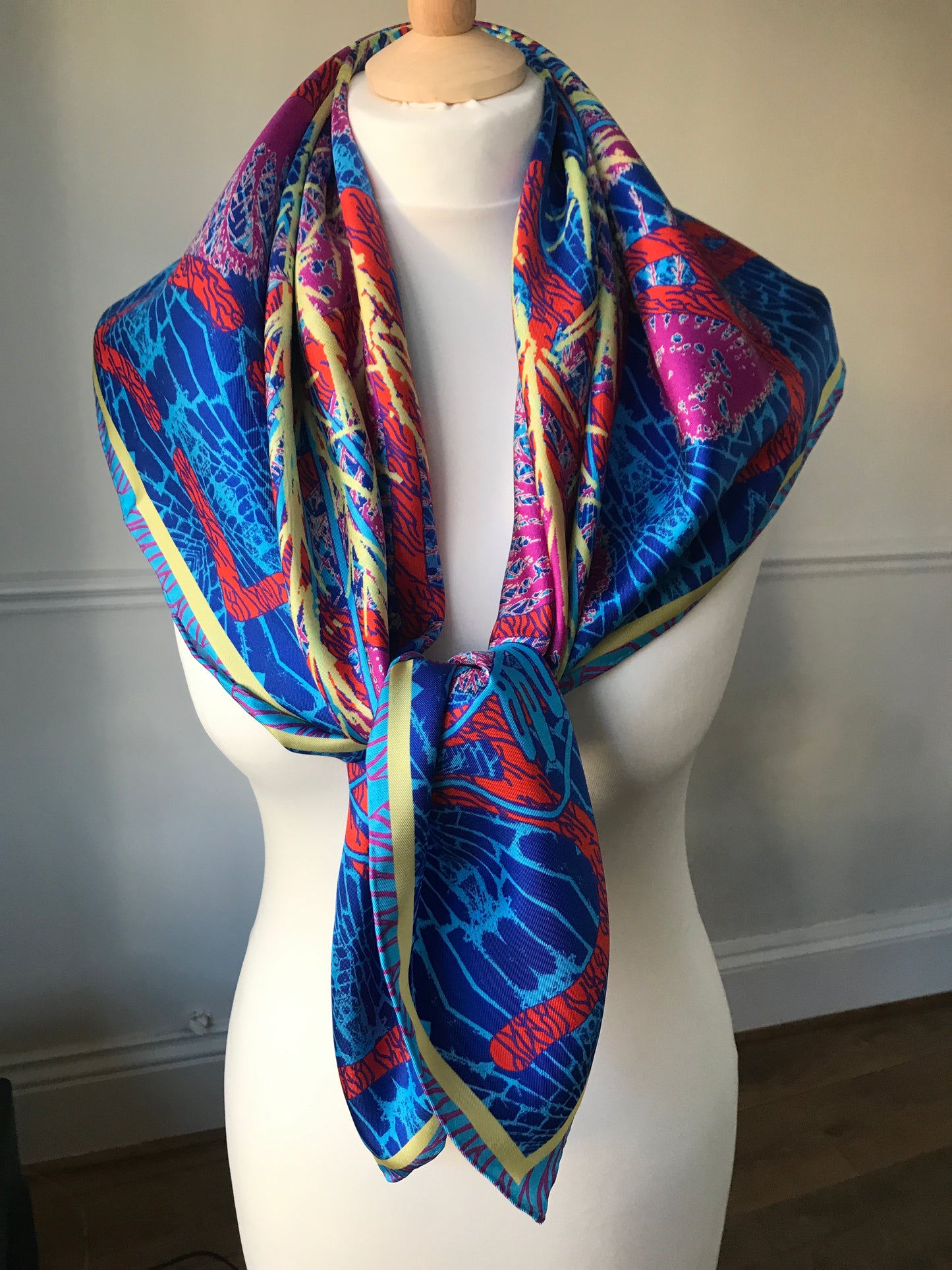 'Rainy Paving' Silk Twill Scarf